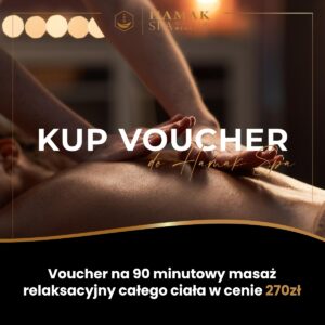 voucher masaż relaksacyjny 90 minut