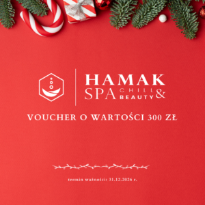 Voucher świąteczny - 300 zł - Hamak SPA Warszawa